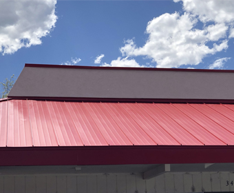 Red Metal Roof Store Front